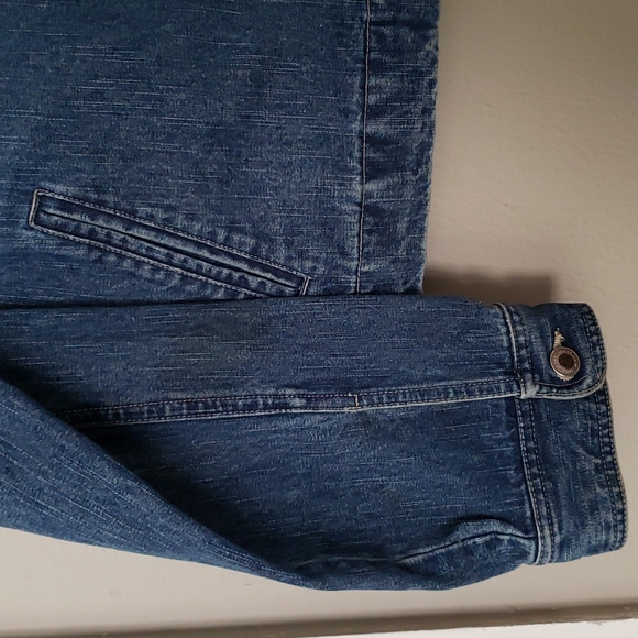 JAMAICA BAY Blue Denim JEAN Jacket Size Large Nice - Picture 4 of 6